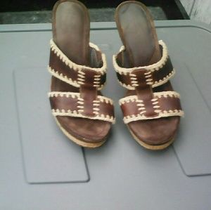 CHARLOTTE RUSSE 5"PLATFORM HEELS 7 1/2 M